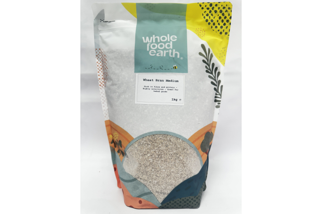 Wheat Bran 1kg Medium Grade High Fibre Baking Ingredient Cereals & Smootie