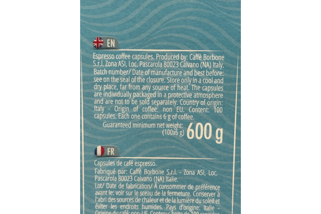 Decaffeinated Coffee Capsules for BIALETTI Machines 100 Pods