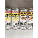 Happy Inside 8 X 250ml Gut Loving Cans 4 X Lemon & Yuzu Ginger 4 X Mango Passion Fruit