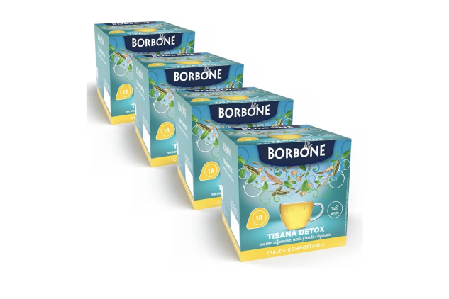 Caffè Borbone Detox Infusion 72 Pods (4 packs of 18)