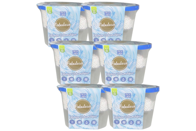 Fabulosa Moisture Absorber Fresh Linen 6 x 270g Interior Dehumidifier