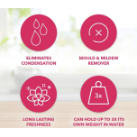 Fabulosa Moisture Absorber Fresh Linen 6 x 270g Interior Dehumidifier