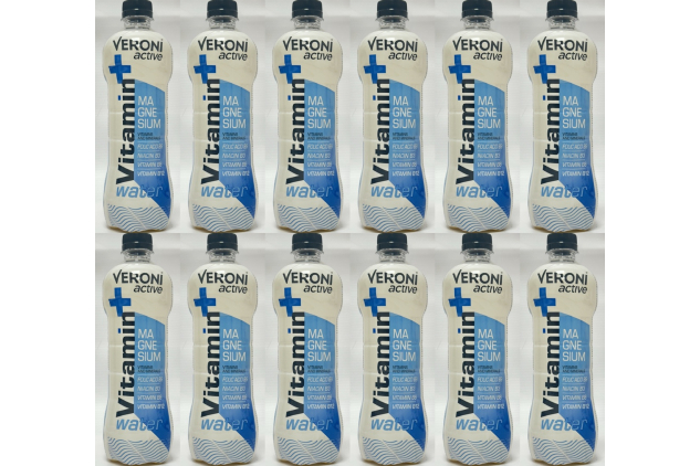 Veroni Active Vitamin Water Magnesium 12 x 555ml Bottles