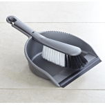 Addis Everyday Soft Dustpan & Brush Set Metallic Grey