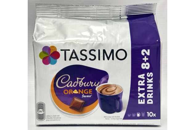 Tassimo Cadbury Orange Hot Chocolate Pods 160g 10 Servings