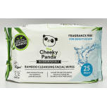 The Cheeky Panda Bamboo Cleansing Facial Wipes Unscented 25 Pack