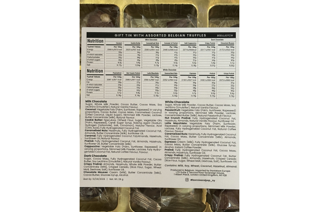 Bonnie & Pop Luxury Chocolate Truffles 250g In Red Tin