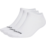 adidas Thin Linear Low-Cut Socks 3 Pairs White Black Size M
