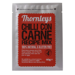 Thornleys Natural Foods Gluten Free Chilli Con Carne Sauce Mix | A Full Flavour Family Meal | No Additives, Preservatives, Colours or MSG Powder 40g