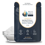 Baja Gold Mineral Sea Salt – Fine Grind – Unrefined, Mineral-Rich & Low in Sodium – 100% Natural, No Additives – Perfect for Seasoning, Cooking & Baking, Available in 454g