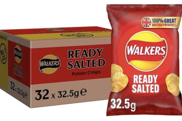 Walkers Ready Salted Crisps 32.5g | 32 Pack
