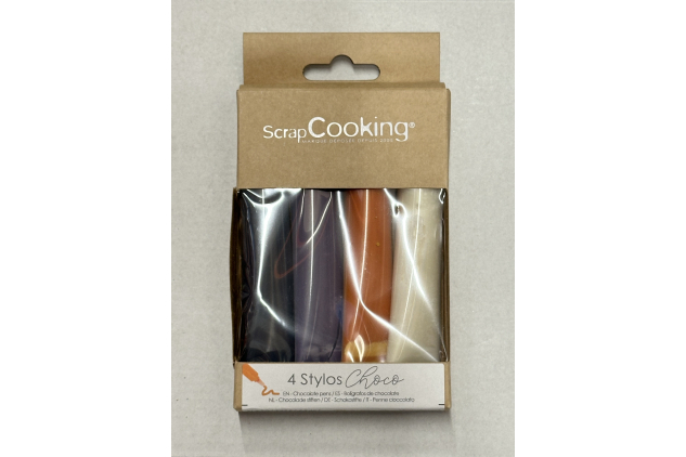 Scrap Cooking Chocolate Pens 4 X 25g