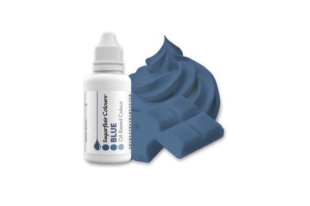 Sugarflair Blue Oil Based Food Colouring, Highly Concentrated Edible Oil Based Blue Food Colouring 30ml