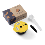 Reusable Coffee Pods 220ml Refillable Coffee Capsule with Yellow Silicone Lid Compatible with Bosch Tassimo Machine