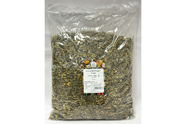 Green Bell Pepper Large 2kg Cooking Ingredient for Curries Sauces Soups & Stews