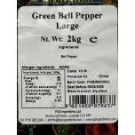 Green Bell Pepper Large 2kg Cooking Ingredient for Curries Sauces Soups & Stews