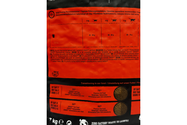 Crave Adult Cat Dry Food with Chicken & Beef 7kg Grain Free High Protein