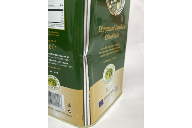 Theoni Extra Virgin Olive Oil 5 Litre Cold Extracted Greek Olive Oil Tin | DENTED PACKAGING