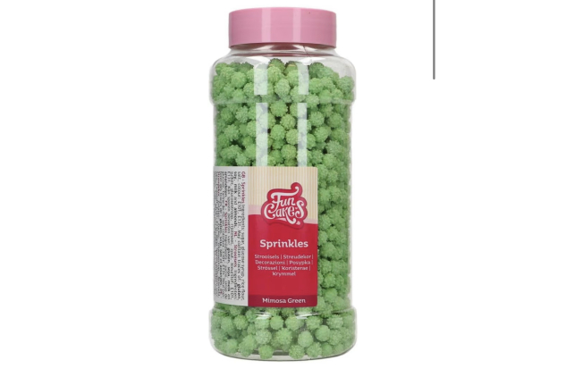FunCakes Mimosa Green Sugar Sprinkles for Decorating Cakes, Cupcakes and More - Edible Decoration 500g