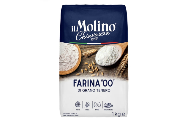 il Molino Chiavazza Type 00 Soft Wheat Flour 1kg - Multipurpose Flour Ideal for Cakes, Breads, Pizza & Fresh Pasta