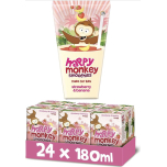Happy Monkey Smoothies Strawberry & Banana 24 x 180ml Kids Fruit Smoothies