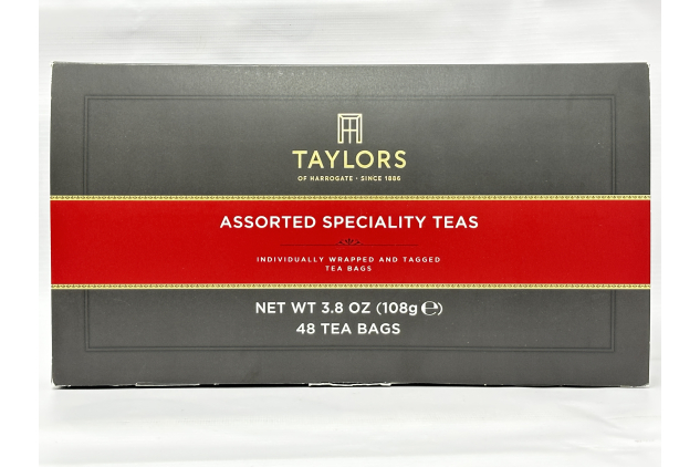 Taylors of Harrogate Assorted Speciality Teas Gift Box 48 Tea Bags 8 Flavours
