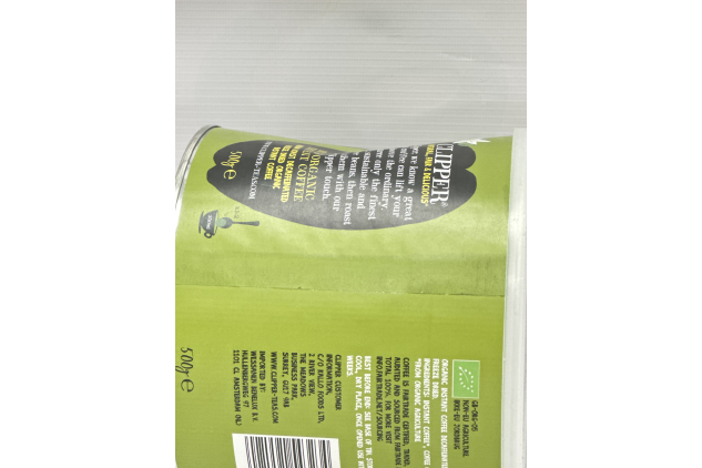 Clipper Organic Decaf Instant Coffee | Fairtrade Medium Roast Arabica | 500g Tin | DENTED TIN