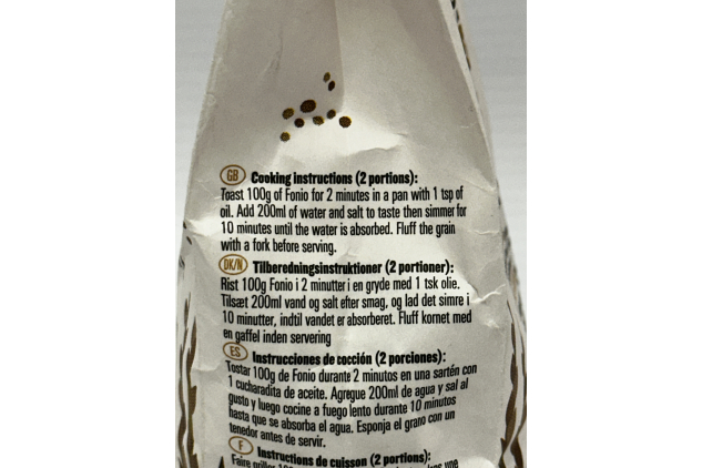 Biona Organic Fonio Ancient Grain 350g Rice Alternative for Salads, Stews & Porridge