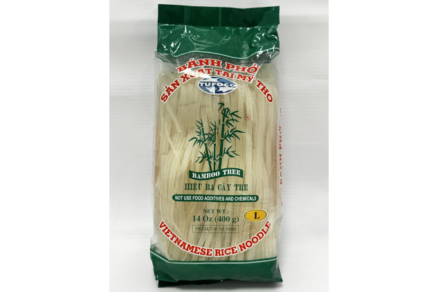 Bamboo Tree Vietnamese Rice Noodles, Size Large 5mm, (1 x 400g)