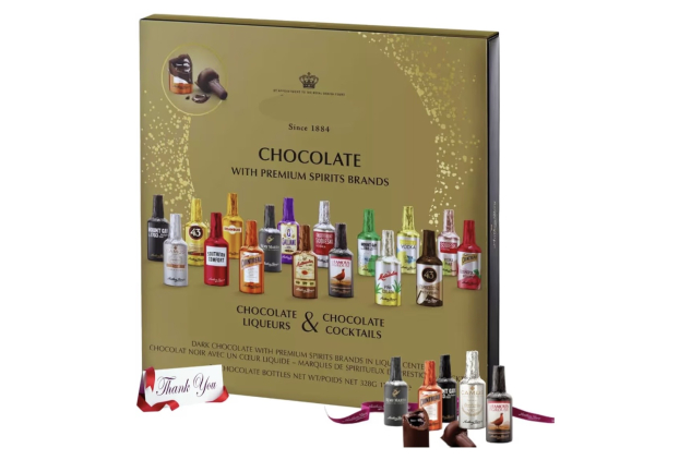 Anthon Beeg Dark Chocolate Assortment with Famous Liqueurs 21 Chocolates