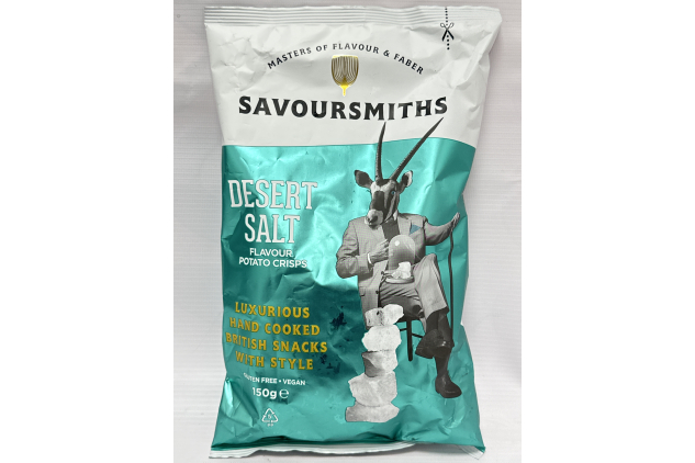 Savoursmiths Desert Salt Luxury English Potato Crisps 150g