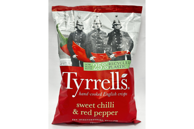 Tyrrells Sweet Chilli & Red Pepper Sharing Crisps 150 g