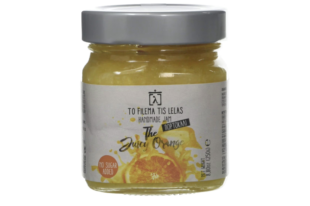 To Filema Tis Lelas Handmade No Added Sugar Jam The Juicy Orange 240g 75% Greek Fruit