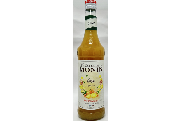 MONIN Ginger Concentrate 700ml Drink Mixer for Cocktails, Lemonade & Hot Drinks