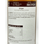 MONIN Ginger Concentrate 700ml Drink Mixer for Cocktails, Lemonade & Hot Drinks