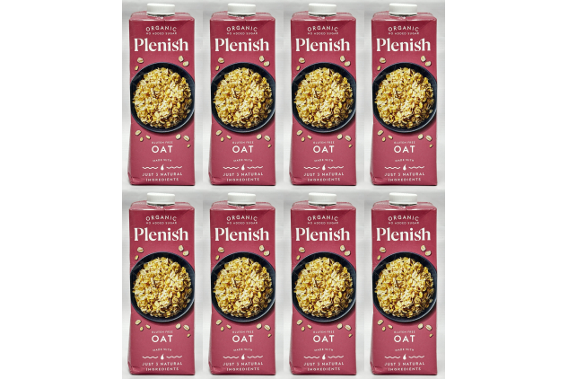 Plenish Organic Gluten Free Oat Drink Unsweetened 8 x 1L