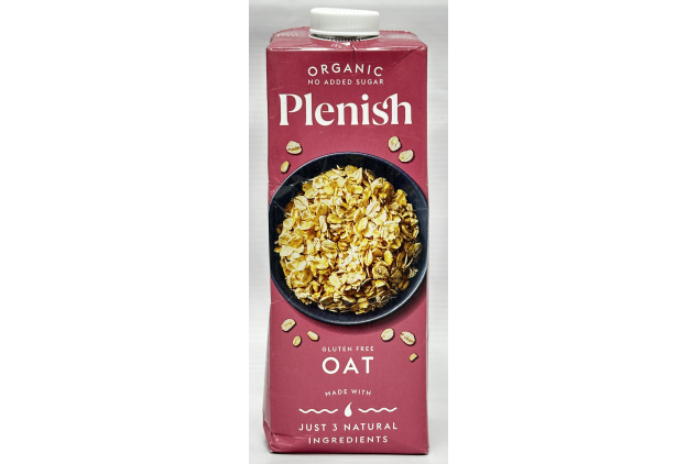 Plenish Organic Gluten Free Oat Drink Unsweetened 8 x 1L