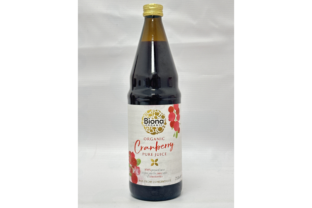 Biona Organic Cranberry Juice – 750ml | DAMAGED LABEL
