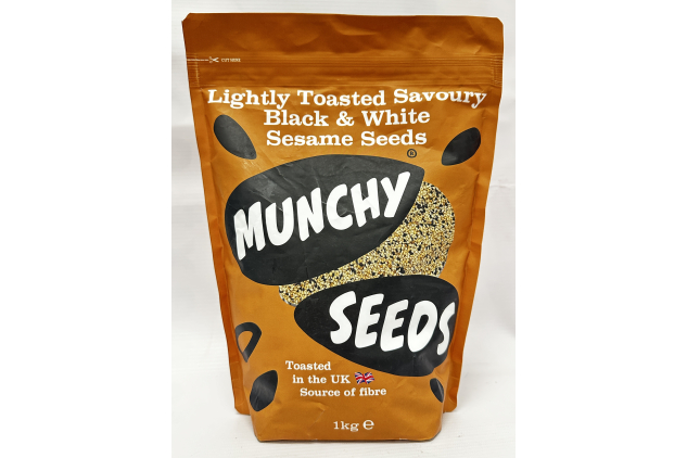 Munchy Seeds Lightly Toasted Savoury White & Black Sesame Seeds 1kg