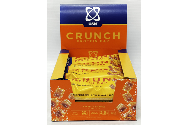 USN Crunch Protein Bar Salted Caramel 12 x 60g