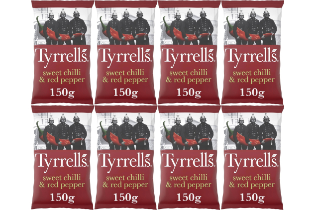 Tyrrells Sweet Chilli & Red Pepper Sharing Crisps 8 x 150g