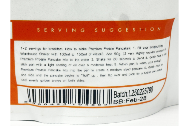 Bodybuilding Warehouse Premium Protein Pancakes Salted Caramel 1kg