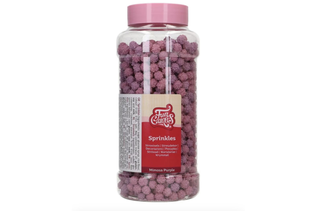 FunCakes Mimosa Purple Sugar Sprinkles for Decorating Cakes, Cupcakes and More - Edible Decoration for Unicorn and Mermaid Theme Cakes - 500g