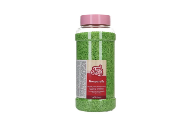 FunCakes Nonpareils Light Green Cake Sprinkles, Great Taste, Perfect for Decorating Cakes, Ice Cream, Cupcakes, Cake Pops, Donuts and Cookies - 800g