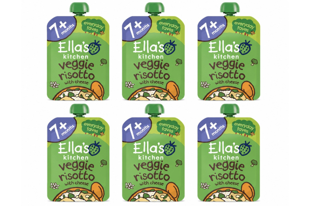 Ella's Kitchen Groovy Greens Veggie Risotto with Cheese 130g Pack of 6