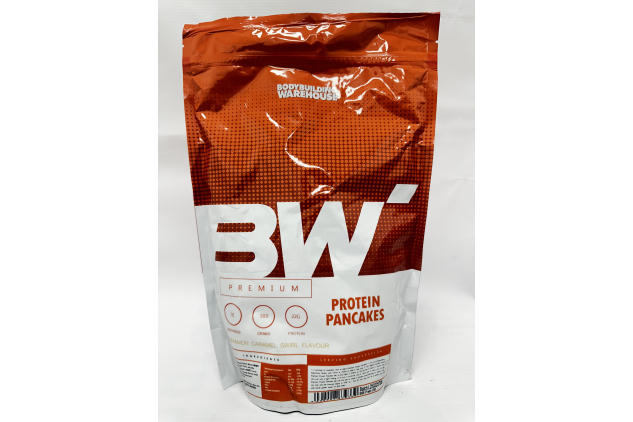 Bodybuilding Warehouse Premium Protein Pancakes Cinnamon Caramel Swirl 500g