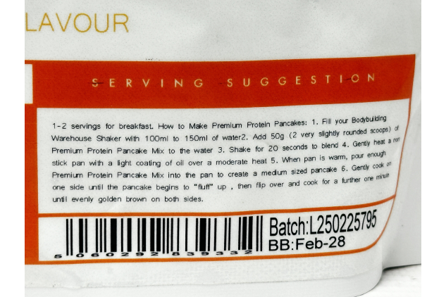 Bodybuilding Warehouse Premium Protein Pancakes Cinnamon Caramel Swirl 500g