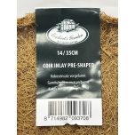 Half Round Coir Hanging Basket Insert Brown 35cm Pre-Shaped Replacement Liner