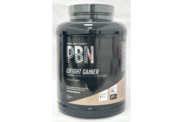 PBN Weight Gainer Chocolate Flavour 3kg High Protein Mass Gainer Powder
