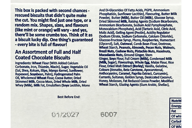 Chocolate Broken Biscuit Assortment 1kg Classic Chocolate Biscuit Variety Box